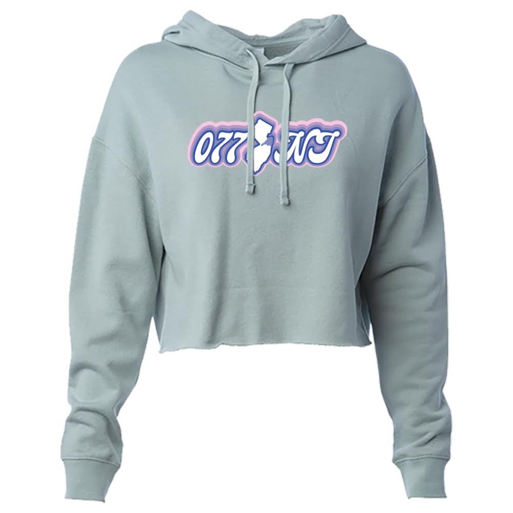 The Purple Fade Cropped Hoodie
